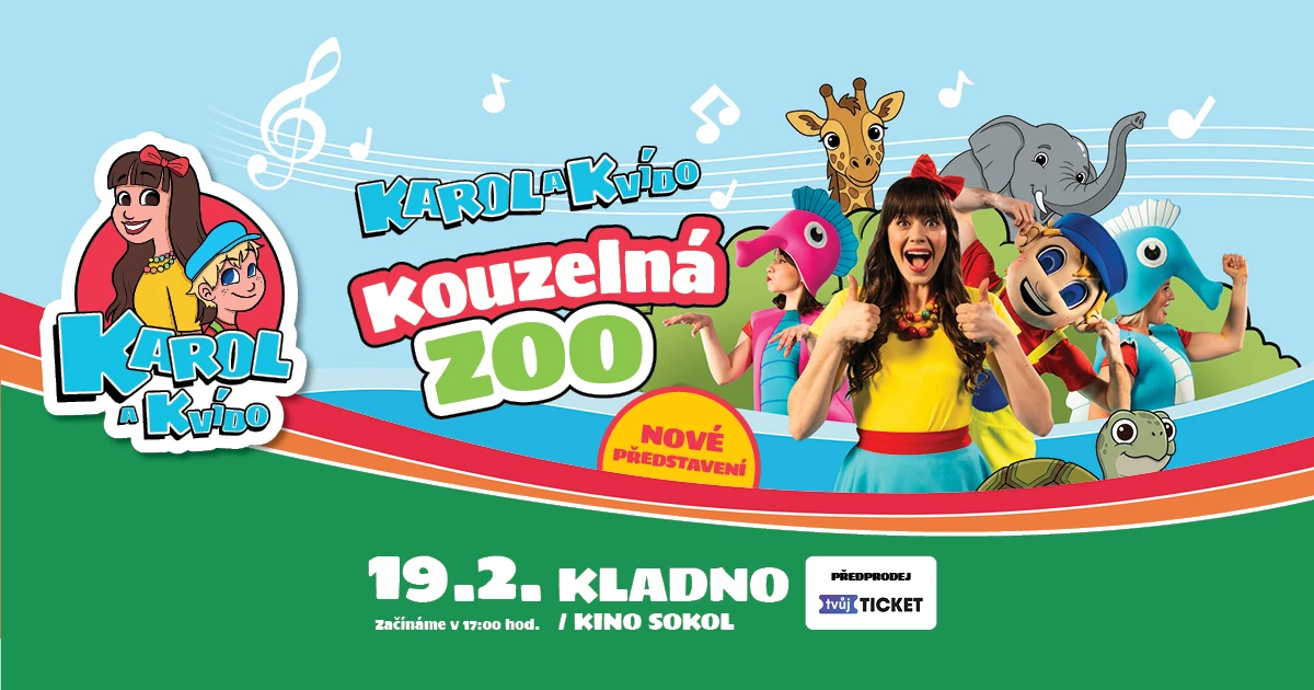Karol a Kvído – Kouzelná zoo, Kladno 19. 2. 2027 v 17:00