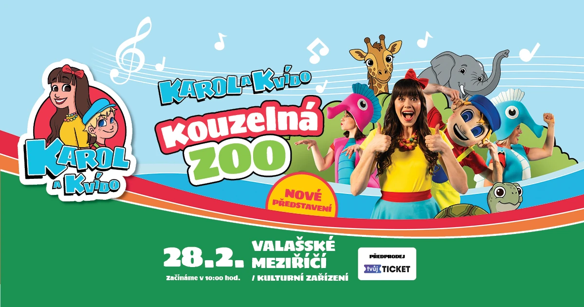Karol a Kvído – Kouzelná zoo, Valašské Meziříčí 28. 2. 2027 v 10:00