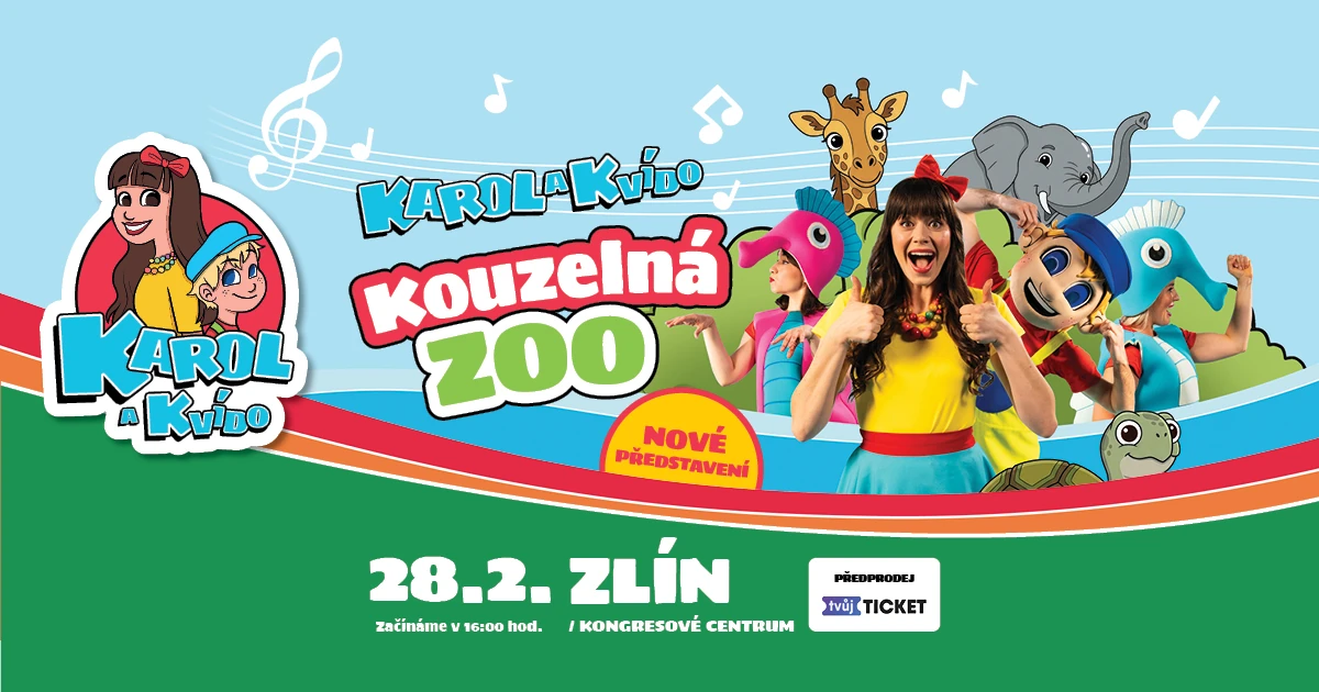Karol a Kvído – Kouzelná zoo, Zlín 28. 2. 2027 v 16:00